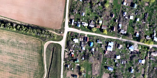 imagem de uma cidade vista de cima como exemplo da exporta&ccedil;&atilde;o orto-mosaica georreferenciada